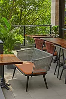 Braced Two Seater Outdoor Bench