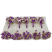 Mauve & Glitter Gold Pollens