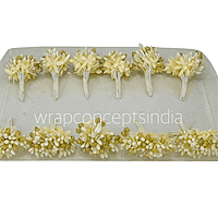 White & Glitter Gold Pollens