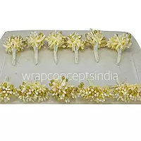 White & Glitter Gold Pollens