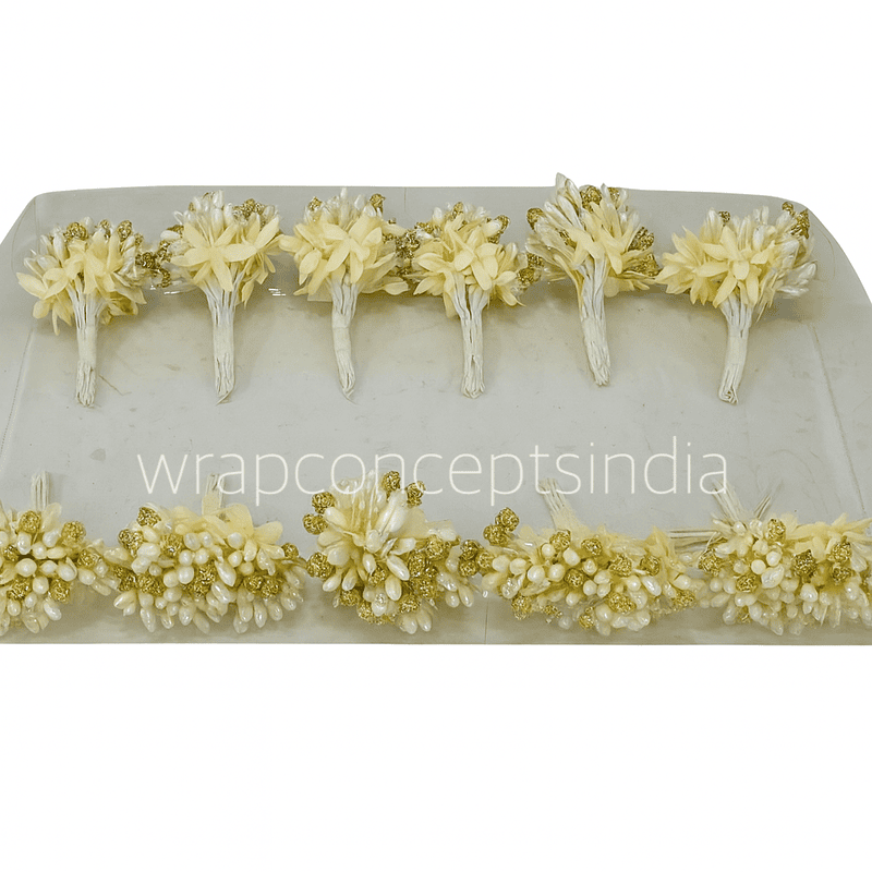 White & Glitter Gold Pollens White & Glitter Gold Pollens