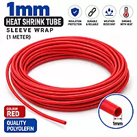 1mm Heat Shrink Tube Sleeve Wrap (1 meter)