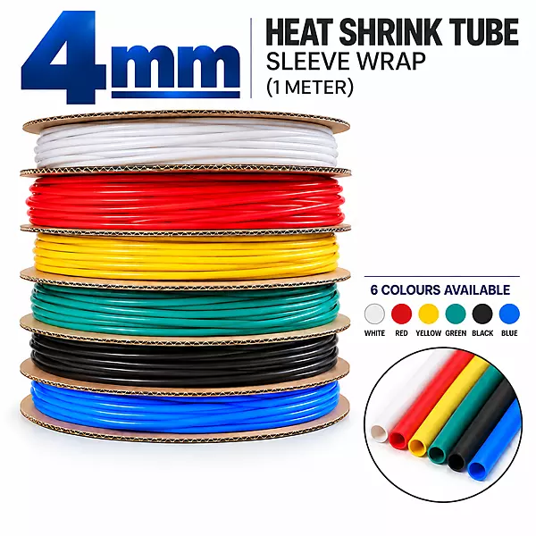 4mm Heat Shrink Tube Sleeve Wrap (1 meter)