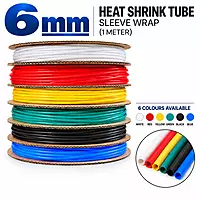 6mm Heat Shrink Tube Sleeve Wrap (1 meter)