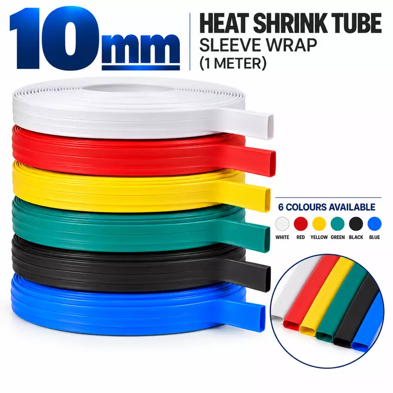 10mm Heat Shrink Tube Sleeve Wrap (1 meter)