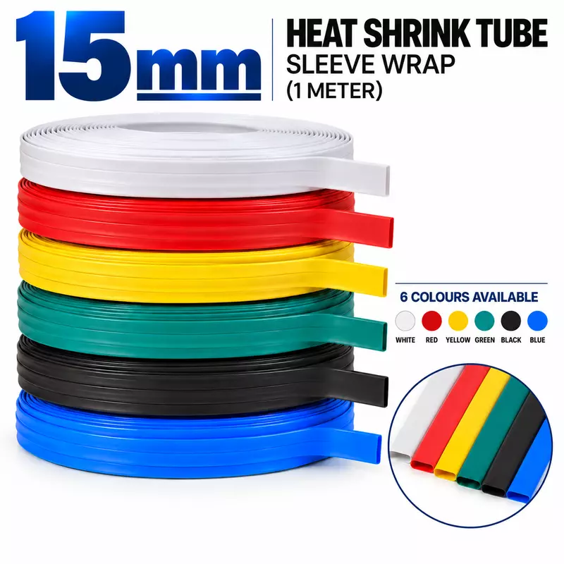 15mm Heat Shrink Tube Sleeve Wrap (1 meter)