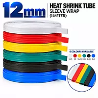 12mm Heat Shrink Tube Sleeve Wrap (1 meter)
