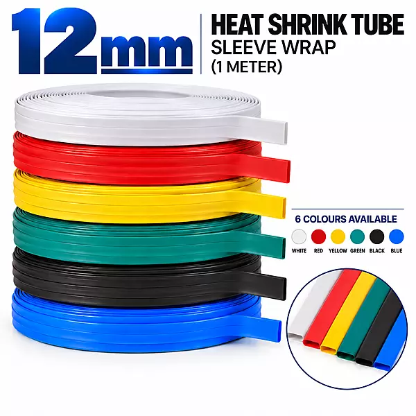 12mm Heat Shrink Tube Sleeve Wrap (1 meter)
