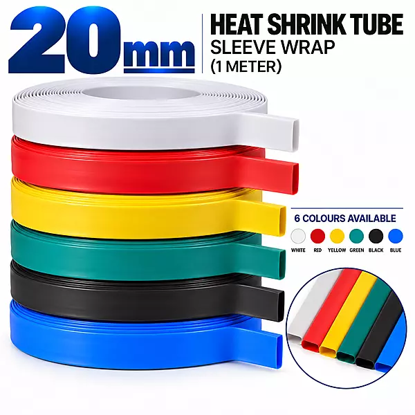 20mm Heat Shrink Tube Sleeve Wrap (1 meter)