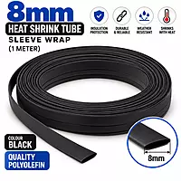 8mm Heat Shrink Tube Sleeve Wrap (1 meter)
