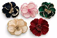 Big Flower with Glitter Centre & Edges