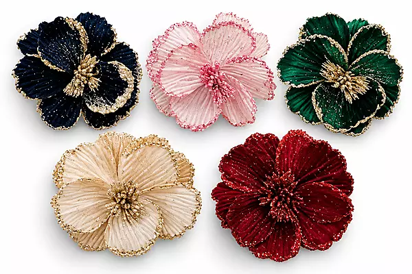 Big Flower with Glitter Centre & Edges