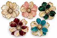 Metallic Texture & Velvet Flower