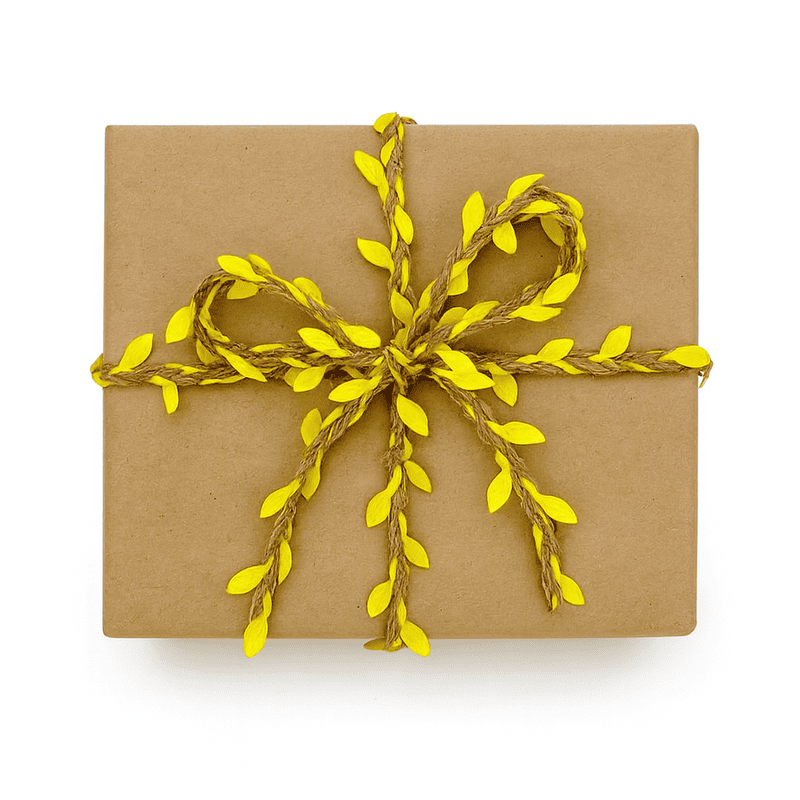 Jute & Leaf String - Multicolour