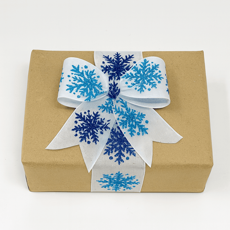 White Snowflake Ribbon White Snowflake Ribbon