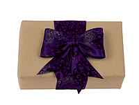 Deep Purple Damask Ribbon