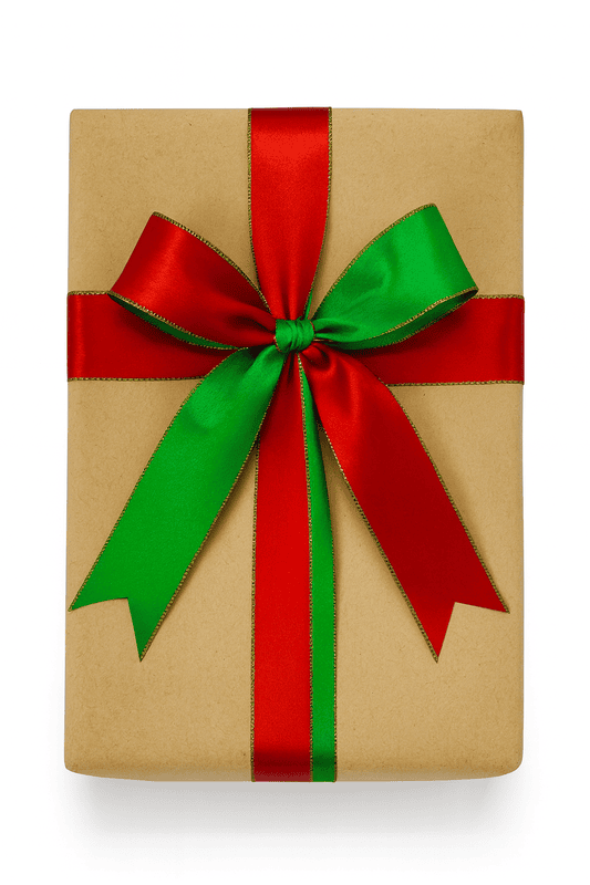 Reversible Ribbon - Red with Green (1 & 3 cms)