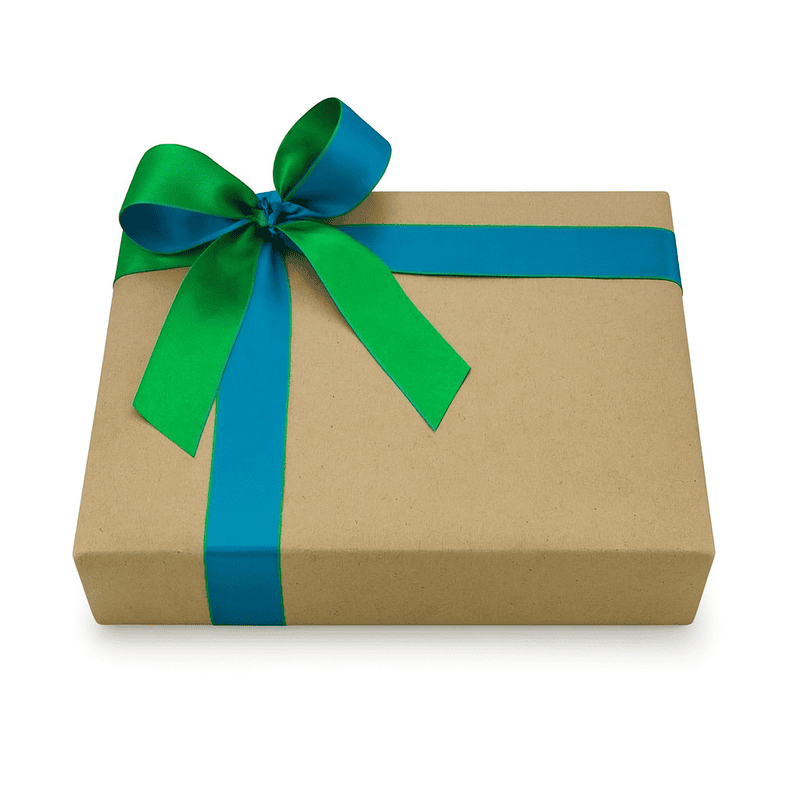 Reversible Ribbon - Parrot Green with Turquoise Blue (1 & 3 cms)