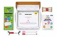 Rekenrek Level 1 | Age 3+ | Ten-Bead String + Twenty-Bead Frame | Write And Wipe Activity Mats