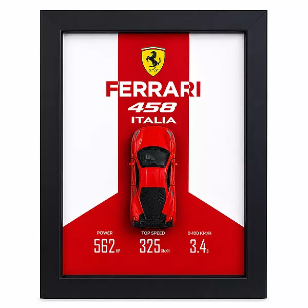 Ferrari 458 Italia die-cast car display frame