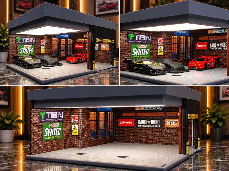 NFS Diorama Garage with LED light