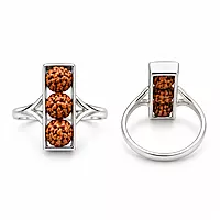 Silver Rudraksha Ring for Men & Women | Triple Rudraksha Bead Spiritual Ring