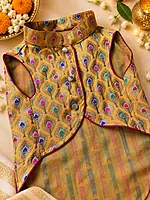 Kesariya Peacock Festive Kurta for Dogs and Cats