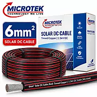 6mm² Solar DC Cable (Red) Tinned Copper | 1.5kV DC Cable [Microtek]