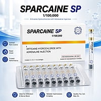 Sparcaine SP Articaine 4% with 1:100000 Adrenaline Injection | Box of 50 Cartridges