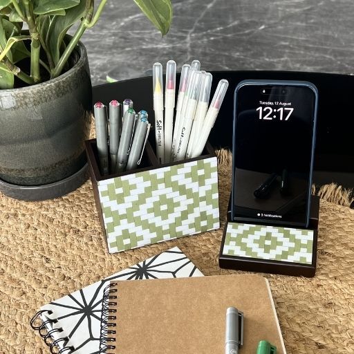 Chattai Green Utility Holder