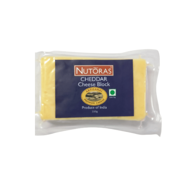 Nutoras Cheddar Cheese Block 100g Nutoras Cheddar Cheese Block 100g