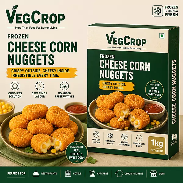 Frozen Veg Cheese Corn Nuggets 20g X 50 Pieces