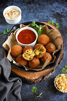 Frzn Corn & Cheese Balls 1kg-Jain.