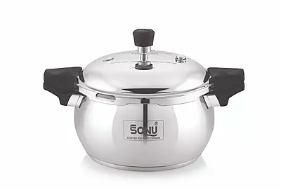 Sonu Chefmate Stainless Steel Multicooker Pressure Cooker (5.4 Litres) - All-in-One Steamer & Idli Maker