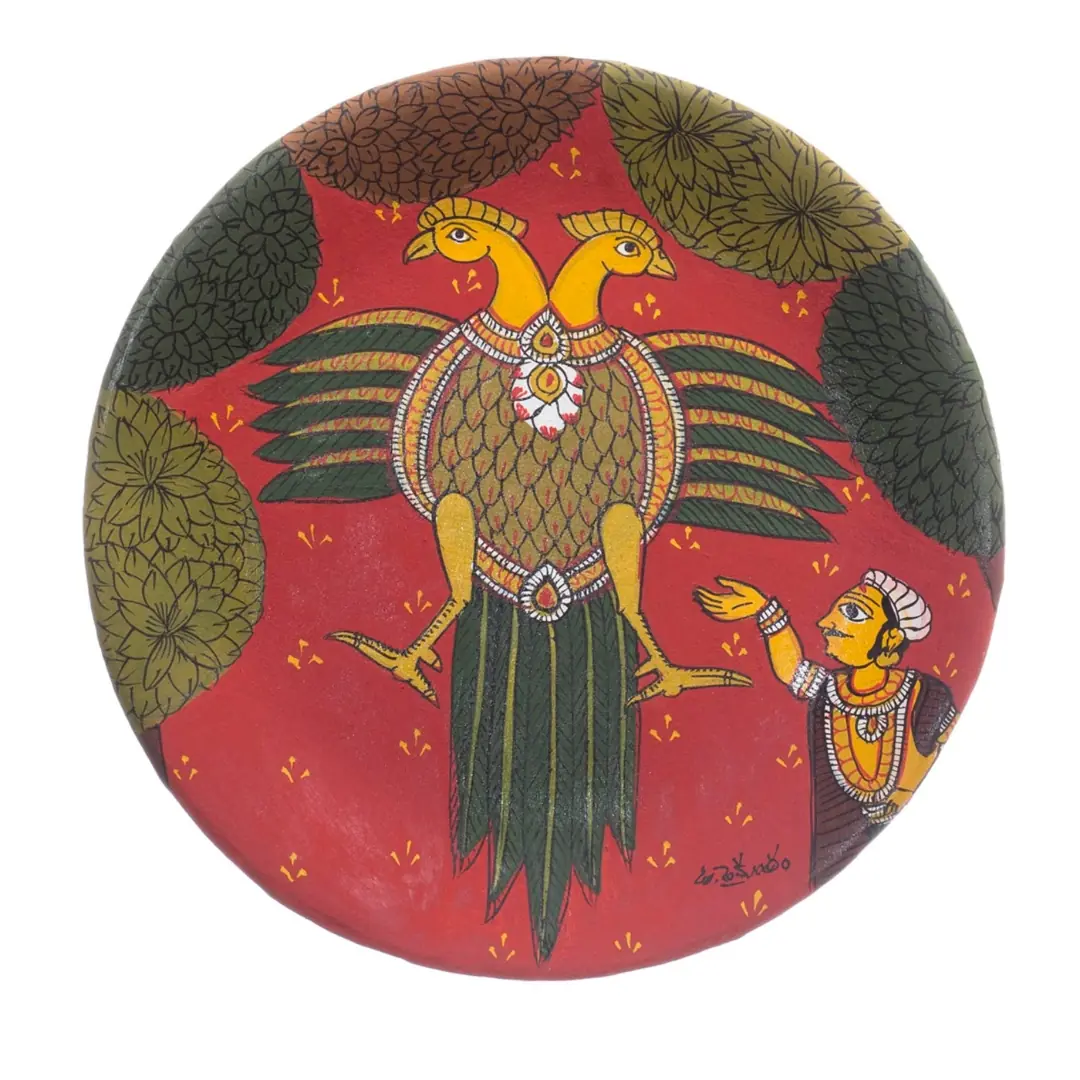 Cherial Painting – Two-Headed Bird Cherial Painting – Two-Headed Bird