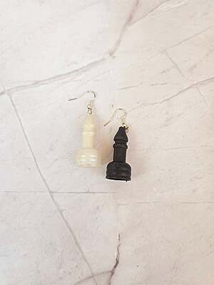 Chess Earrings - Bishop - Game Changer!!