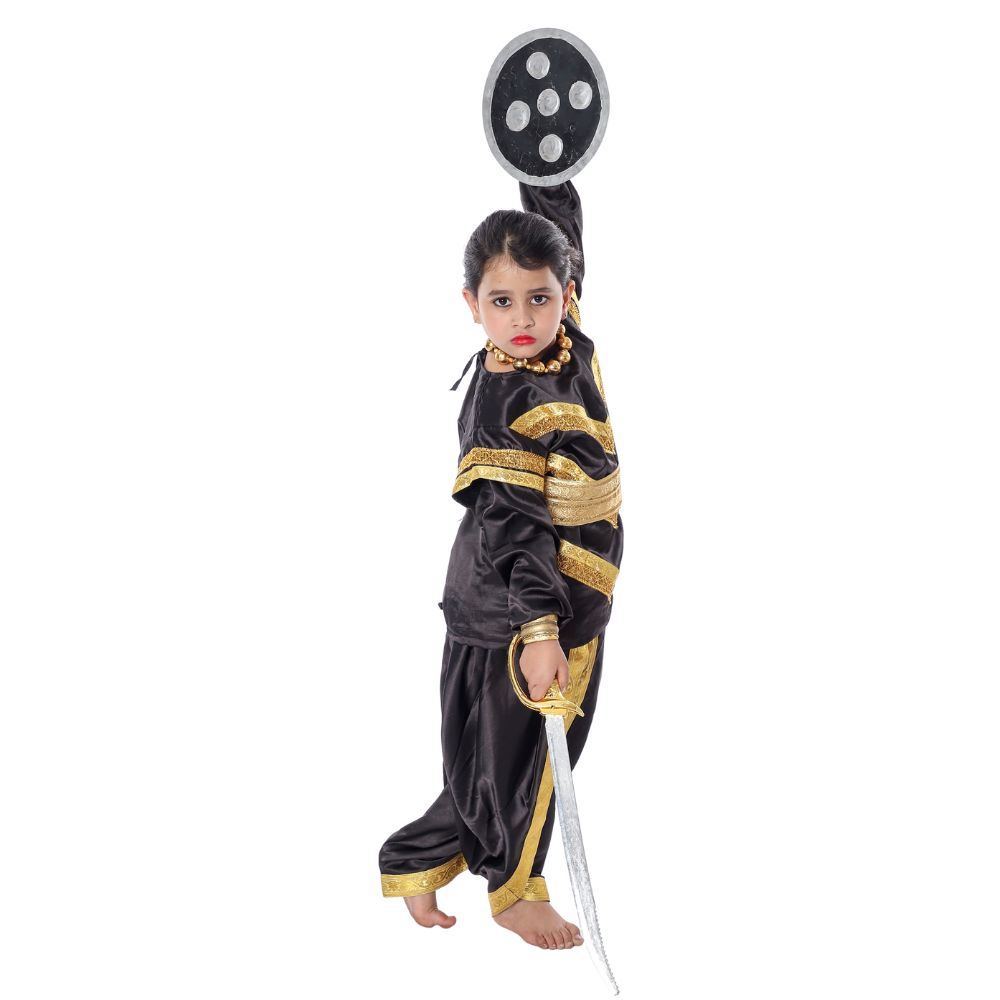 Chhau Dance Costume Black & Golden Chhau Dance Costume Black & Golden