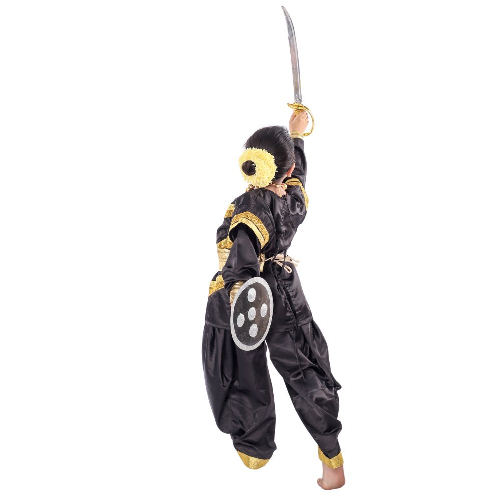 Chhau Dance Costume Black & Golden Chhau Dance Costume Black & Golden