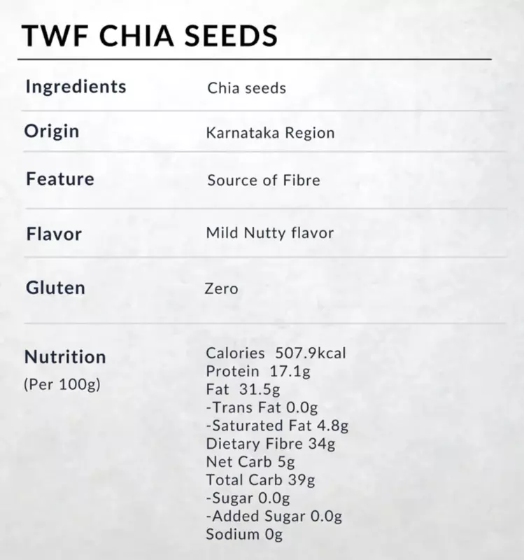Chia Seeds 200 Gms