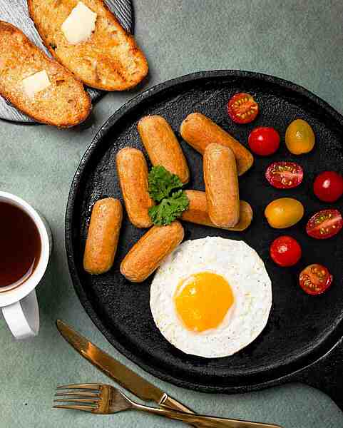 Chicken Breakfast Sausage 4" 1 Kg (Preservative Free) - Slice Of Pink
