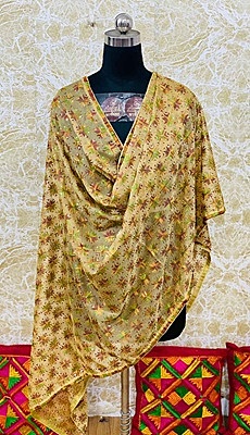 Chiffon Phulkari Dupatta - 1