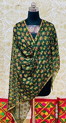 Chiffon Phulkari Dupatta - 3