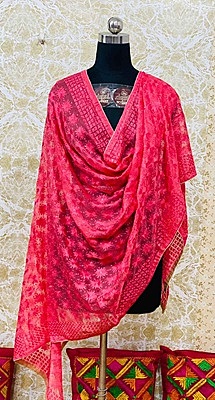 Chiffon Phulkari Dupatta - 6