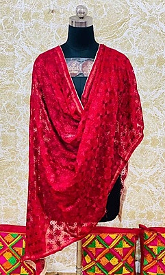Chiffon Phulkari Dupatta - 9