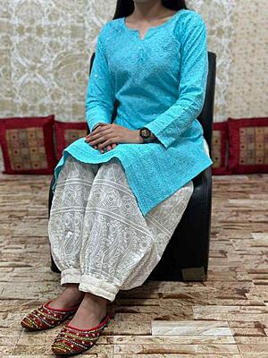 Chikan Kurti Afghani Salwar Set Catalogue 1-Rama Chikan Kurti Afghani Salwar Set Catalogue 1-Rama