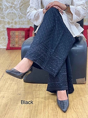 Chikan Rayon Mastani - Black