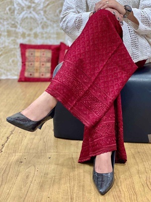 Chikan Rayon Mastani - Maroon