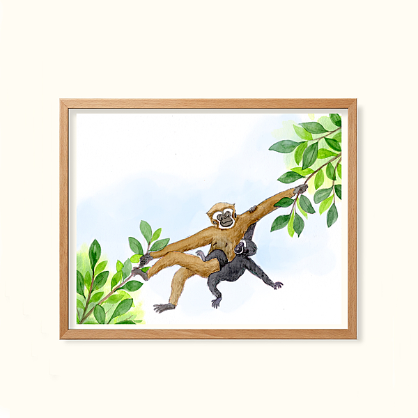 Hoolock Gibbon- Childhood in the wild