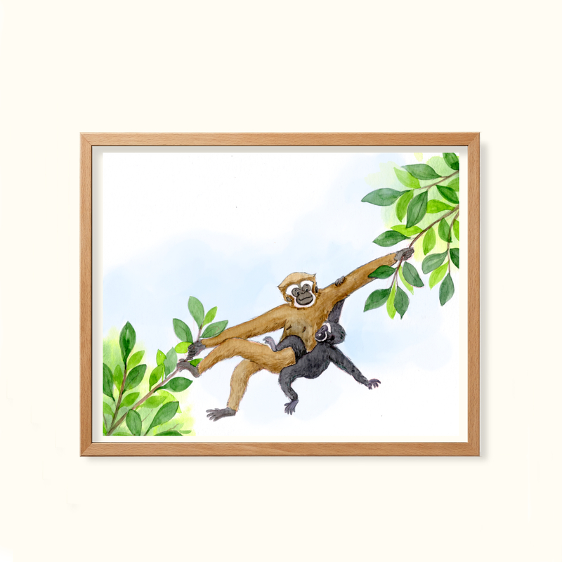 Hoolock Gibbon- Childhood in the wild