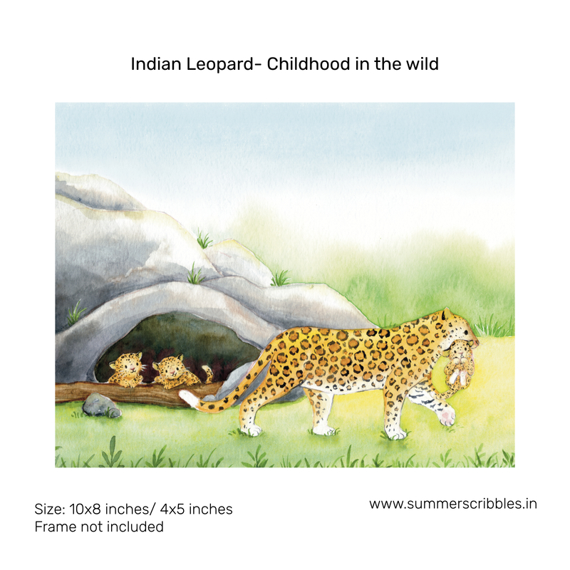 Indian Leopard- Childhood in the wild